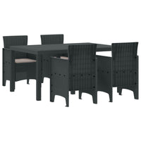 vidaXL Conjunto de Jantar para Jardim 7 pcs Antracite Rattan Polt