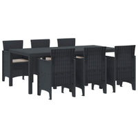 vidaXL Conjunto de Jantar para Jardim 9 pcs Antracite Polipropileno