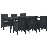 vidaXL Conjunto de Jantar para Jardim 9 pcs Antracite Polipropileno