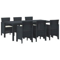 vidaXL Conjunto de Jantar para Jardim 9 pcs Antracite Polipropileno