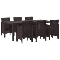 vidaXL Conjunto de Jantar para Jardim 9 pcs Antracite Polipropileno