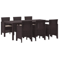 vidaXL Conjunto de Jantar para Jardim 9 pcs Antracite Polipropileno