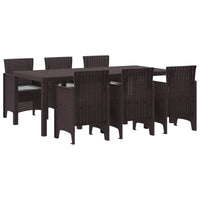vidaXL Conjunto de Jantar para Jardim 9 pcs Antracite Polipropileno