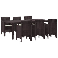 vidaXL Conjunto de Jantar para Jardim 9 pcs Antracite Polipropileno