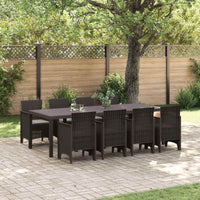 vidaXL Conjunto de Jantar para Jardim 11 pcs Antracite Polipropileno