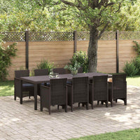 vidaXL Conjunto de Jantar para Jardim 11 pcs Antracite Polipropileno
