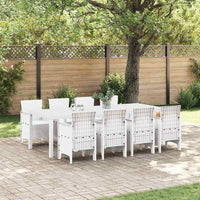 vidaXL Conjunto de Jantar para Jardim 11 pcs Antracite Polipropileno