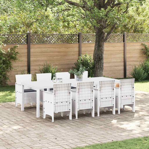 vidaXL Conjunto de Jantar para Jardim 11 pcs Antracite Polipropileno