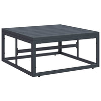 vidaXL Conjunto de Sofá de Jardim com almofada 8 pcs Preto Aço