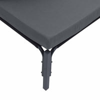 vidaXL Conjunto de Sofá de Jardim com almofada Cinzento-escuro Aço