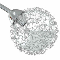 vidaXL Candeeiro de teto abajures malha arame para 4 lâmpadas LED G9