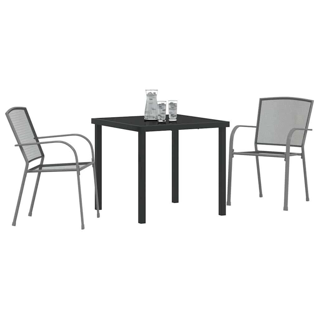 vidaXL Conjunto de Jantar para Jardim 3 pcs Antracite