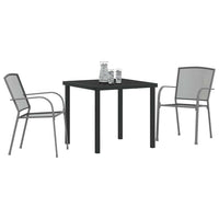 vidaXL Conjunto de Jantar para Jardim 3 pcs Antracite