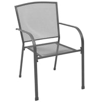 vidaXL Conjunto de Jantar para Jardim 3 pcs Antracite
