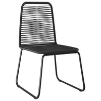 vidaXL Conjunto de Jantar para Jardim 3 pcs Preto Aço revestido a pó