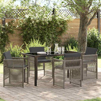vidaXL Conjunto de Jantar para Jardim 5 pcs Preto Aço revestido a pó