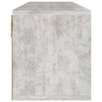 vidaXL Móvel de TV 88,5x27,5x30,5 cm contraplacado cinzento-cimento