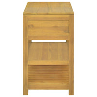 vidaXL Armário de casa de banho 90x45x75 cm madeira de teca maciça