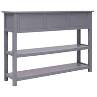 vidaXL Aparador 108x30x76 cm madeira paulownia maciça cinzento