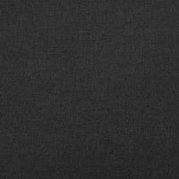 vidaXL Banco de arrumação dobrável 76x38x38 cm linho falso preto