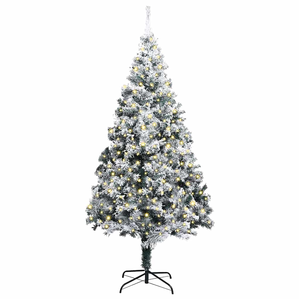 vidaXL Árvore de Natal Artificial Pré-iluminada Verde 400 cm PVC