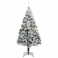 vidaXL Árvore de Natal Artificial Pré-iluminada Verde 400 cm PVC