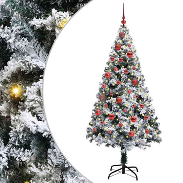 vidaXL Árvore de Natal Artificial Branco 150 cm PVC, Aço e Plástico