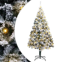 vidaXL Árvore de Natal Artificial Branco 150 cm PVC, Aço e Plástico
