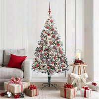 vidaXL Árvore de Natal Artificial Branco 150 cm PVC, Aço e Plástico