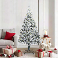 vidaXL Árvore de Natal Artificial Branco 150 cm PVC, Aço e Plástico