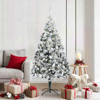 vidaXL Árvore de Natal Artificial Branco 150 cm PVC, Aço e Plástico