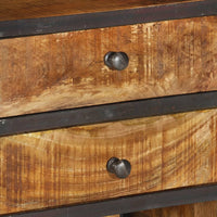 vidaXL Aparador alto 40x30x126 cm madeira de mangueira maciça