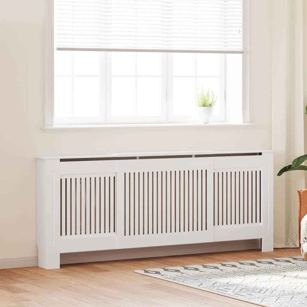 Capa de aquecedor / armário de aquecimento 112 cm, MDF branco