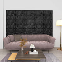 vidaXL Painéis de parede 3D 24 pcs 50x50 cm 6 m² branco diamante