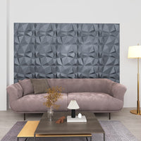 vidaXL Painéis de parede 3D 24 pcs 50x50 cm 6 m² branco diamante