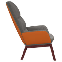 vidaXL Cadeira de descanso tecido cinzento-claro