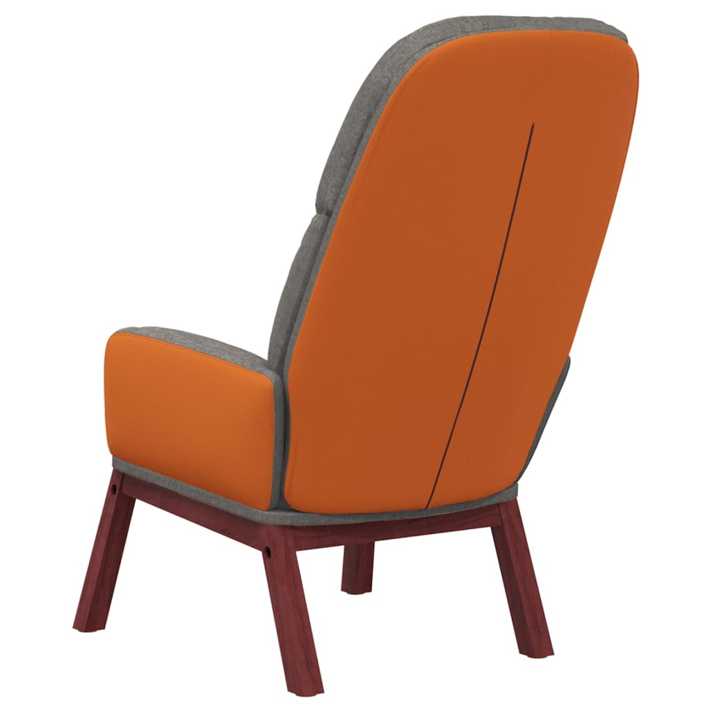 vidaXL Cadeira de descanso tecido cinzento-claro