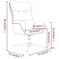 vidaXL Cadeira de descanso couro artificial preto