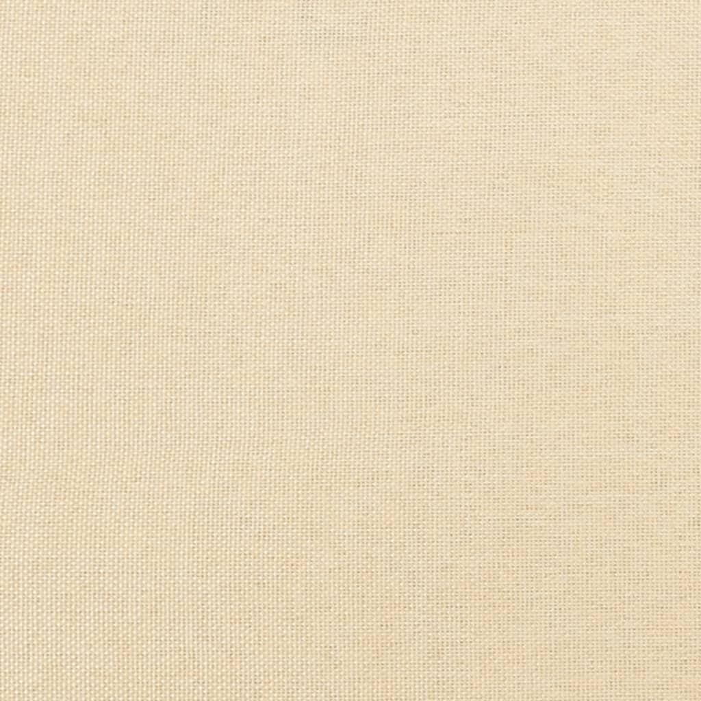 vidaXL Apoio de pés 45x29,5x35 cm tecido cor creme