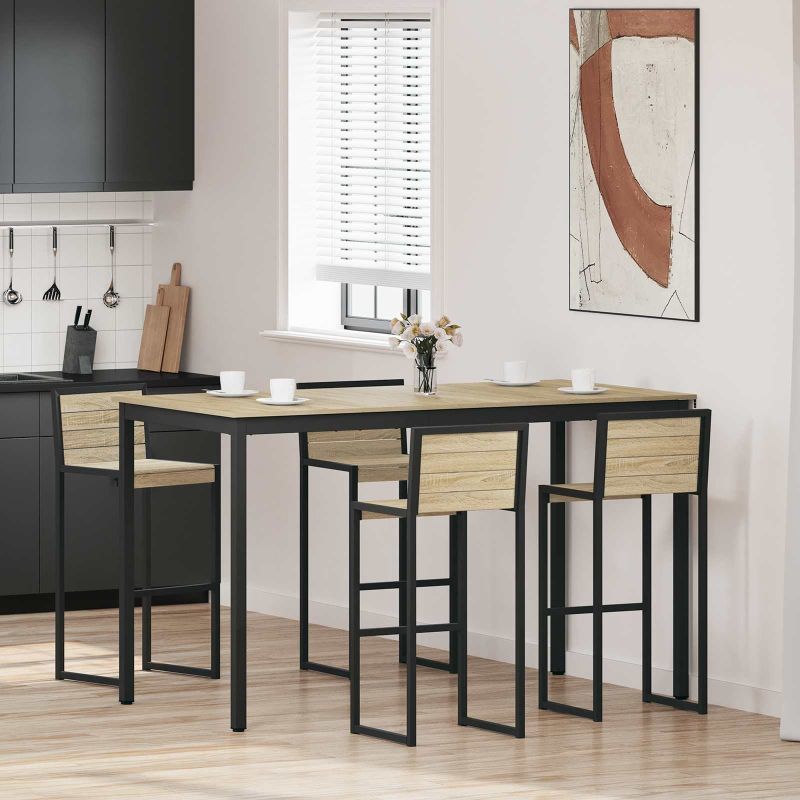 vidaXL Mesas de jantar Madeira processada