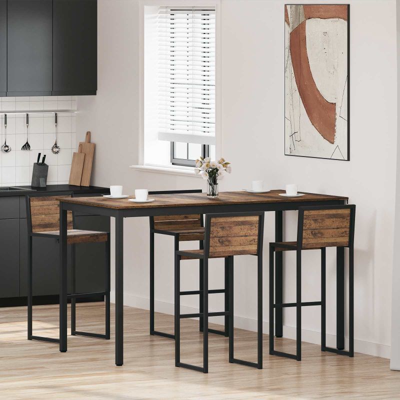 vidaXL Mesas de jantar Madeira processada