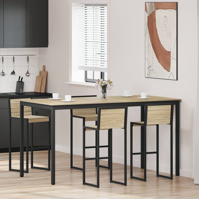 vidaXL Mesas de jantar Madeira processada