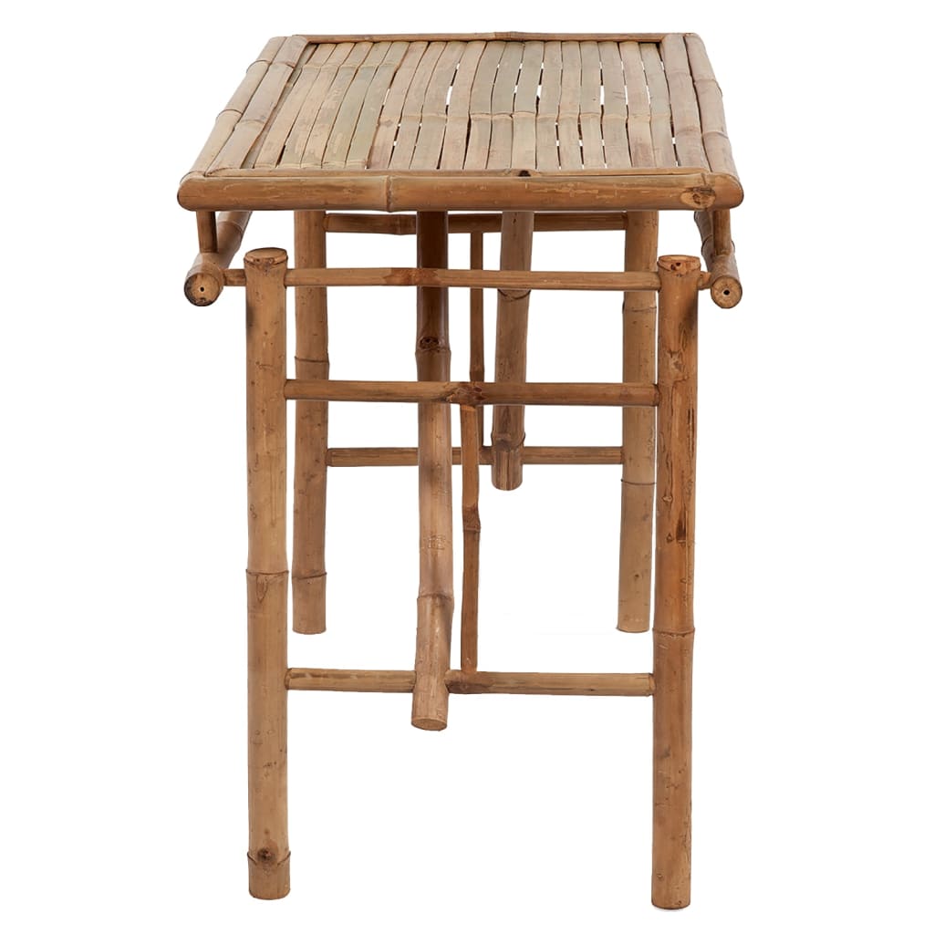 vidaXL Mesa de jardim dobrável 115x50x75 cm bambu