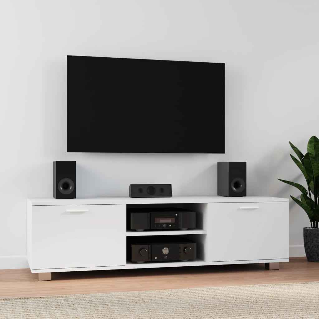 vidaXL Móvel de TV 120x40,5x35 cm branco brilhante
