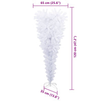 vidaXL Árvore de Natal Artificial com 150 LEDs Branco 120 cm PVC e Aço