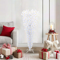 vidaXL Árvore de Natal Artificial com 150 LEDs Branco 120 cm PVC e Aço