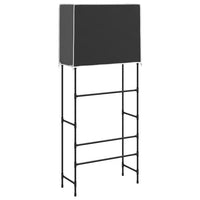 vidaXL Estante arrumação p/ máquina de lavar roupa 2 prat. ferro preto