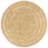 vidaXL Tapete artesanal em juta trançada 90 cm