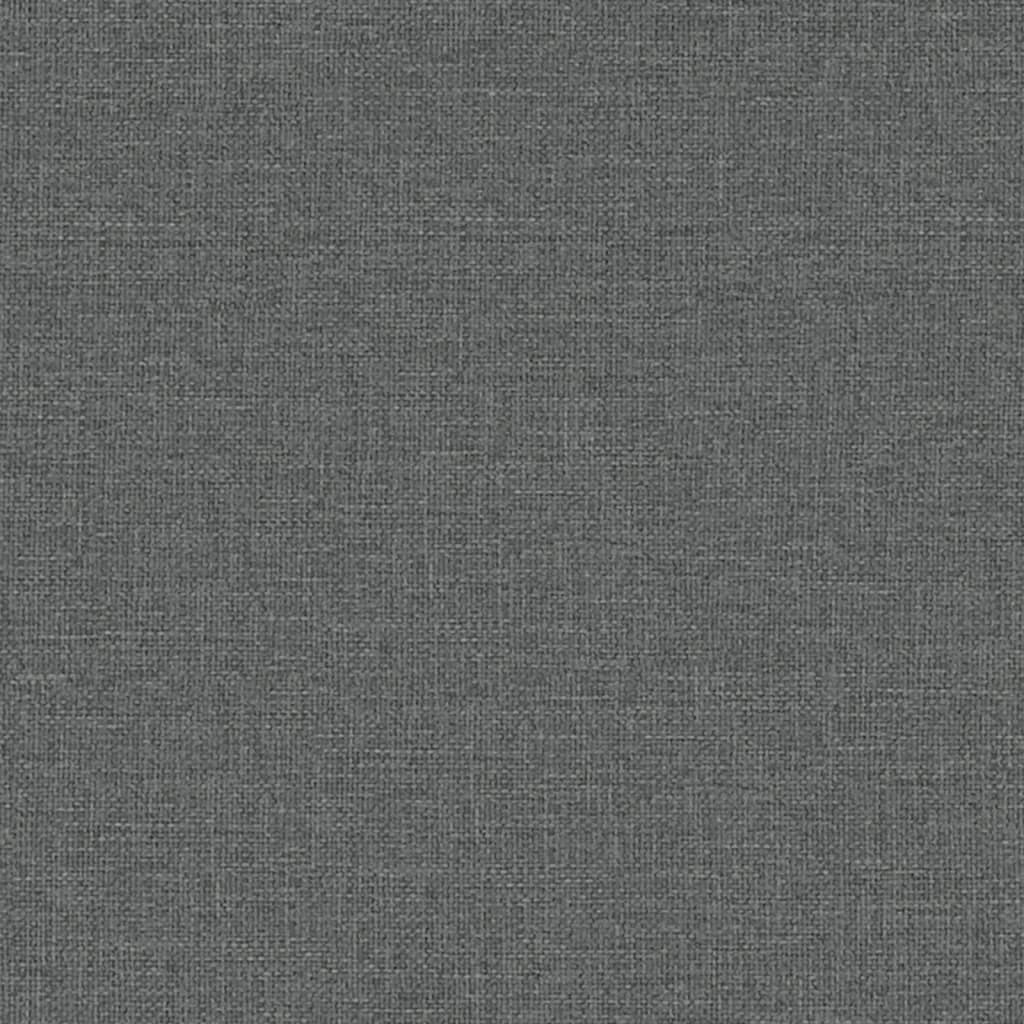 vidaXL Cadeira de jantar tecido cinzento-escuro
