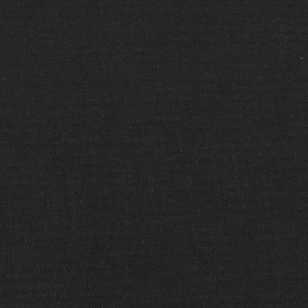 vidaXL Cadeiras de jantar 2 pcs tecido/couro artificial preto